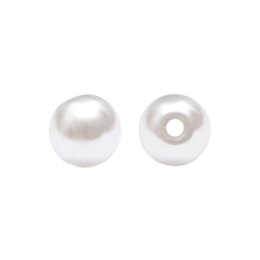 [09249] Perla sintetica redonda 1H 5mm white A-01 x und