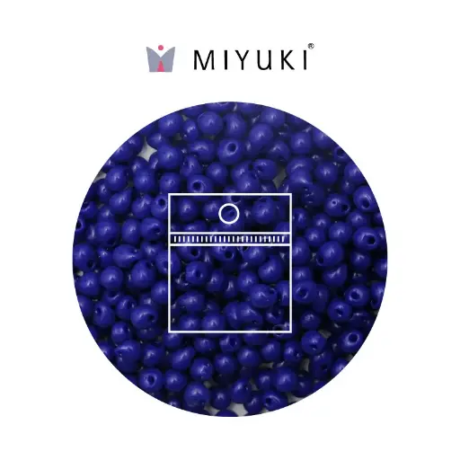 [04887] Miyuki drop beads 2.8mm DP0414 opaque cobalt x 25g