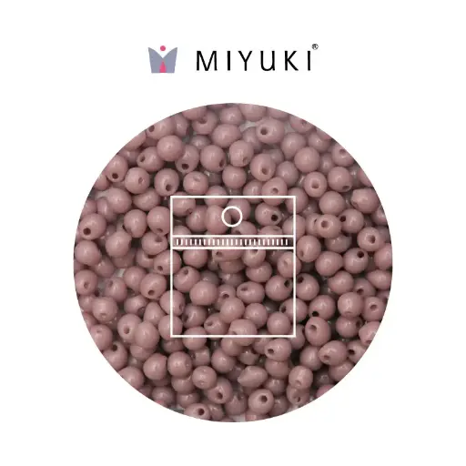 [04942] Miyuki drop beads 2.8mm DP0410 opaque mauve x 25g