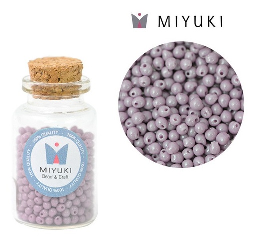 [04942] Miyuki drop beads 2.8mm DP0410 opaque mauve x 25g