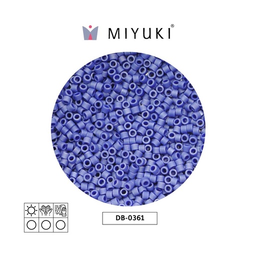 [03857] Miyuki delica 11/0 DB0361 mat metal sapphire x 50g