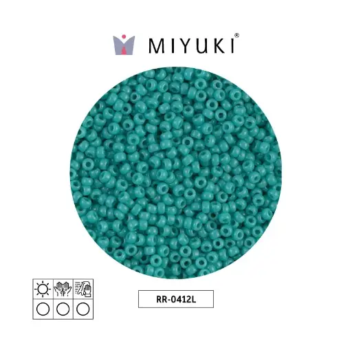 [06257] Mostacilla Miyuki rocalla 11/0 RR0412L opaque caribean teal x 250g