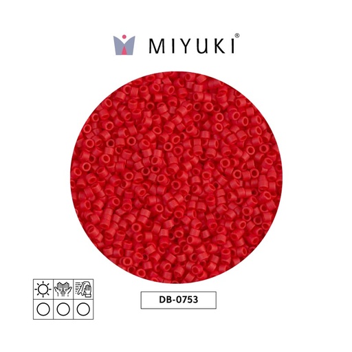 [09156] Miyuki delica 11/0 DB0753 opaque dark red x 50g