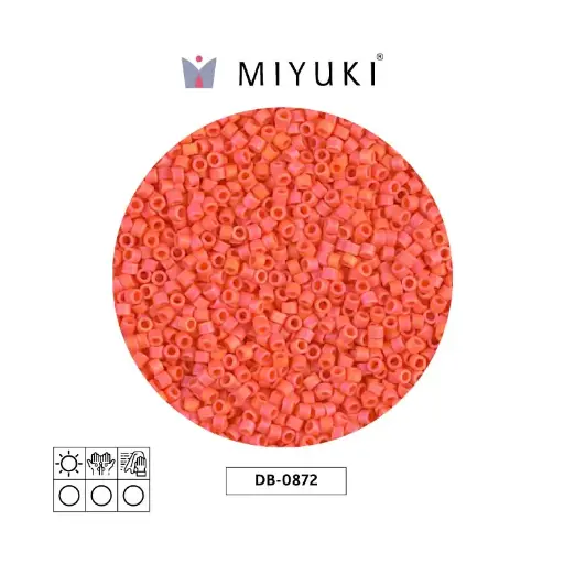 [00074] Miyuki delica 11/0 DB0872 matte op orange AB x 50g