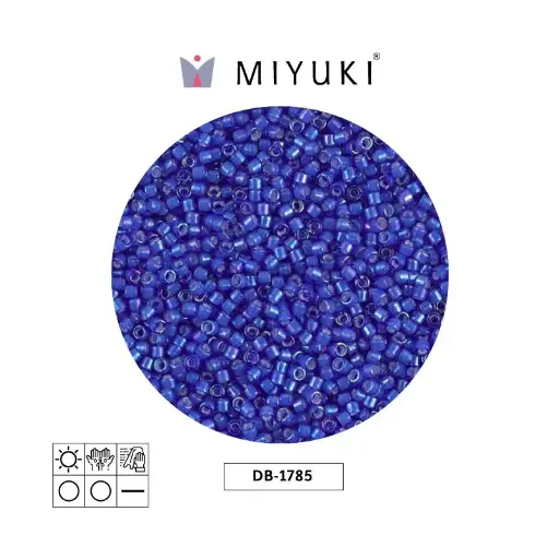 [06454] Miyuki delica 11/0 DB1785 white ld cobalt AB x 50gr