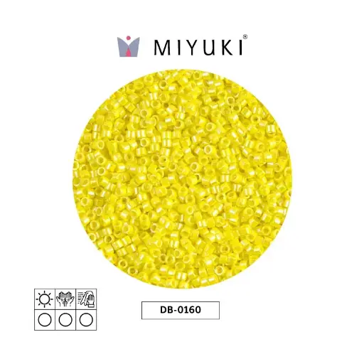 [07860] Miyuki delica 11/0 DB0160 opaque yellow AB x 50g