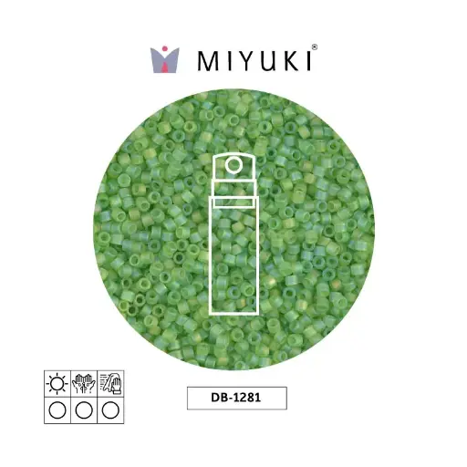 [01586] Miyuki delica 11/0 DB1281 matte transparent lime A x 10g