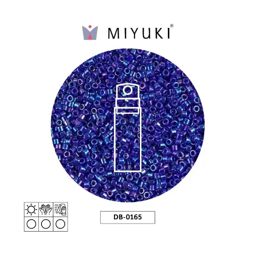 [01789] Miyuki delica 11/0 DB0165 opaque cobalt AB x 10g