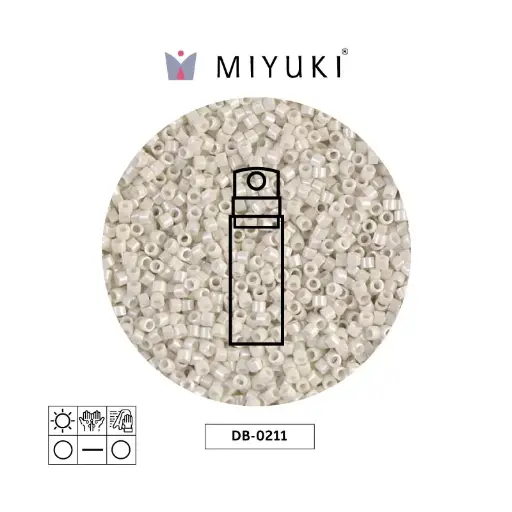 [01934] Miyuki delica 11/0 DB0211 op alabaster luste x 10g