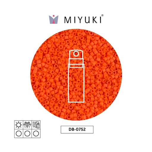 [01475] Miyuki delica 11/0 DB0752 matte opaque orange x 10g