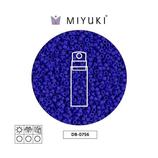 [01489] Miyuki delica 11/0 DB0756 matte opaque cobalt x 10g