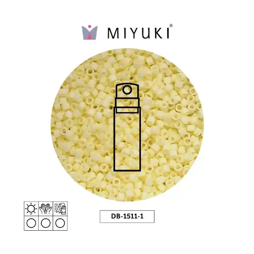 [08195] Miyuki delica 11/0 DB1511-1 matte opaque pale yellow x 10g