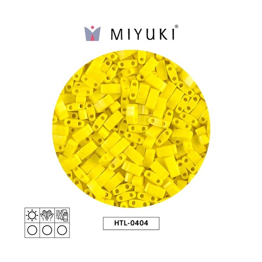 [04160] Miyuki half tila 5x2.3x1.9mm HTL0404 opaque yellow x 250G