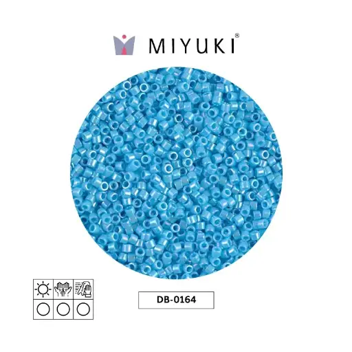 [02776] Miyuki delica 11/0 DB0164 opaque turquoise blue AB x 50g