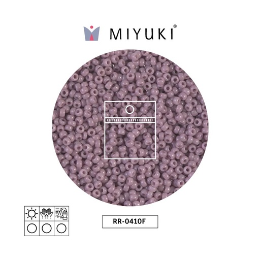 [00980] Mostacilla Miyuki rocalla 11/0 RR0410F opaque medium mauve matte AB x 25g