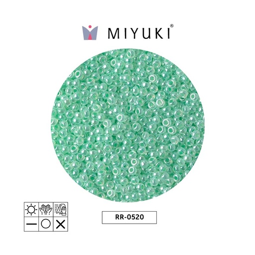 [05413] Mostacilla Miyuki rocalla 11/0 RR0520 mint green ceylon x 250g