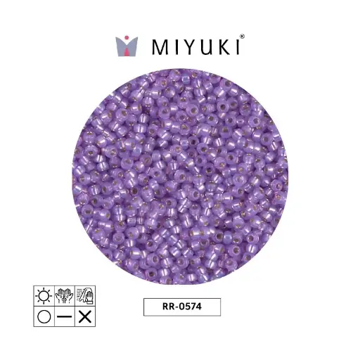 [01507] Mostacilla Miyuki rocalla 11/0 RR0574 violet alabaster x 250g