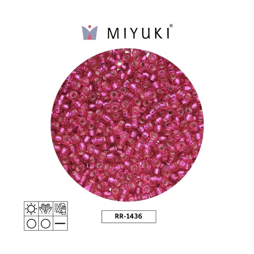 [01701] Mostacilla Miyuki rocalla 11/0 RR1436 silver lined raspberry x 250g