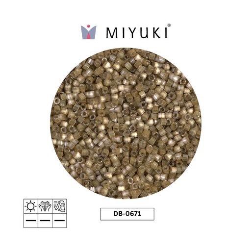 [04393] Miyuki delica 11/0 DB0671 silv ld variegated x 50g