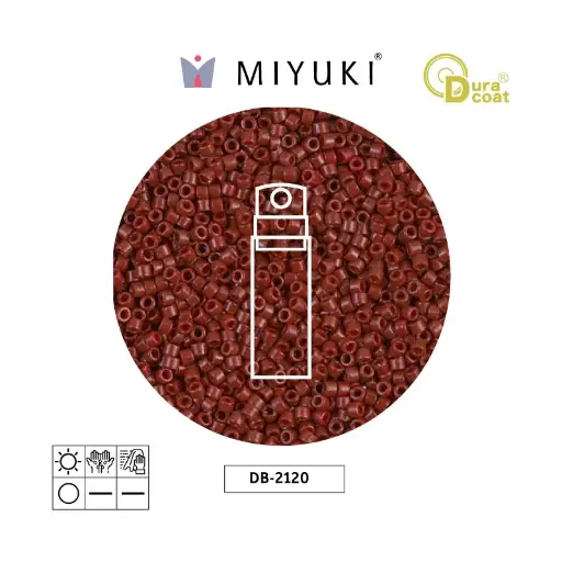 [02198] Miyuki delica 11/0 DB2120 opaque maroon x 10g