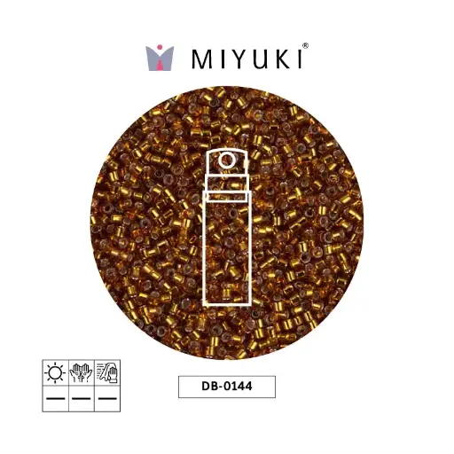 [02932] Miyuki delica 11/0 DB0144 silver lined amber x 10g