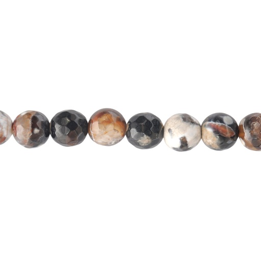 [00416] Sarta redonda facetada 8mm fire agate sardonix x 47unds