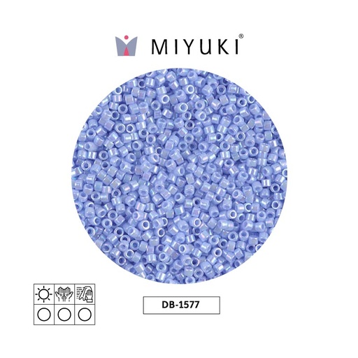 [07051] Miyuki delica 11/0 DB1577 opaque agate blue AB x 50g