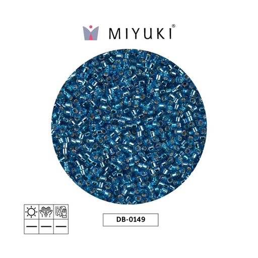 [07172] Miyuki delica 11/0 DB0149 silver aquamarine x 50g