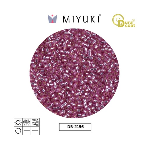 [06965] Miyuki delica 11/0 DB2156 silver lined orchid duracoat x 50gr