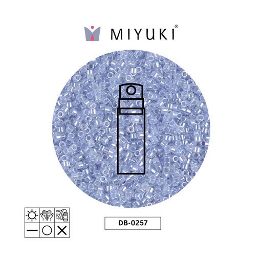 [04271] Miyuki delica 11/0 DB0257 sky blue ceylon x 10g