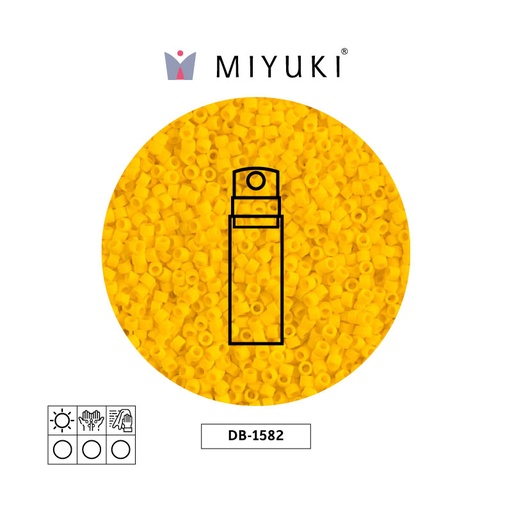 [01635] Miyuki delica 11/0 DB1582 matte opaque canary x 10g