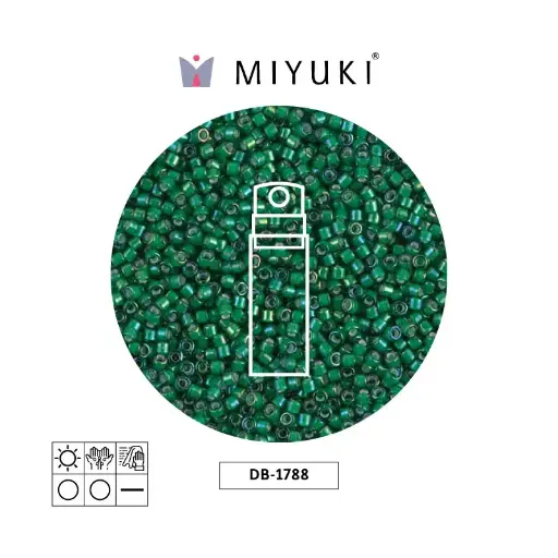 [06974] Miyuki delica 11/0 DB1788 white emerald AB x 10gr