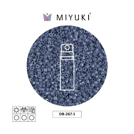 [01869] Miyuki delica 11/0 DB0267-1 op blueberry luste x 10g