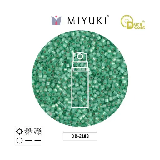 [08462] Miyuki delica 11/0 DB2188 duracoat spearmint x 10g