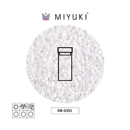 [07179] Miyuki delica 11/0 DB0351 blanco mate x 3g