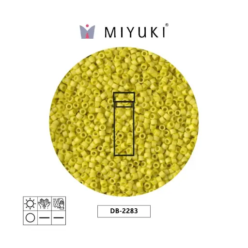 [05132] Miyuki delica 11/0 DB2283 op glazed citron x 2G