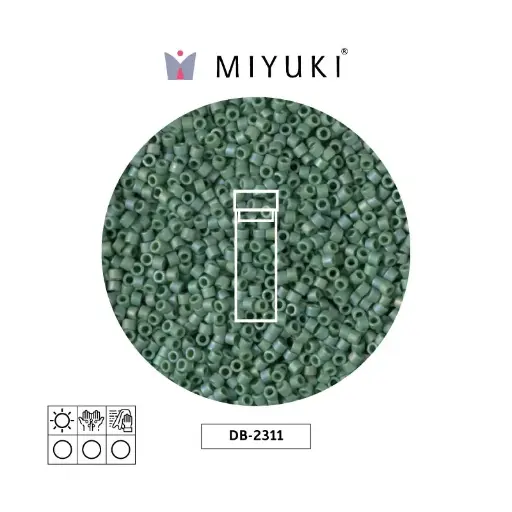 [05133] Miyuki delica 11/0 DB2311 op turtle green AB x 2G