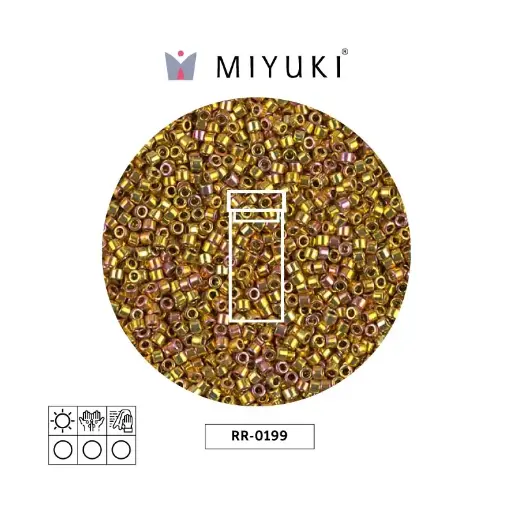 [04747] Mostacilla Miyuki rocalla 11/0 RR0199 24kt gold AB x 4g