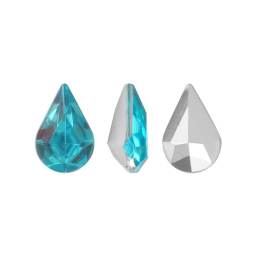 [08474] Acrilico K1017 gota con cono 4x6mm aquamarine 25 x und