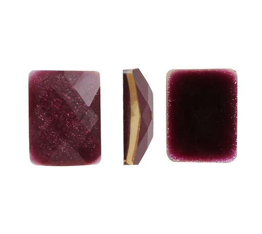 [02775] Acrilico rectangulo sq 6x8mm morado 15x und