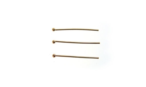 [00659] Alfiler ball pin 0.7x20.0x1.5mm champagne x und