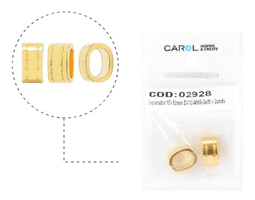 [02928] Separador 15x12mm DA12-4668/Golfi x 2unds