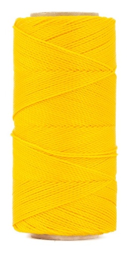 [07642] Cordon encerado linhasita 1mm 218 amarillo x 168m