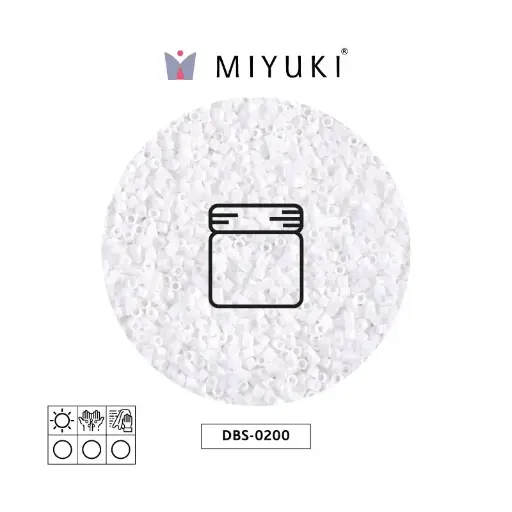 [03927] Miyuki delica 15/0 DBS0200 opaque chalk white x 5g