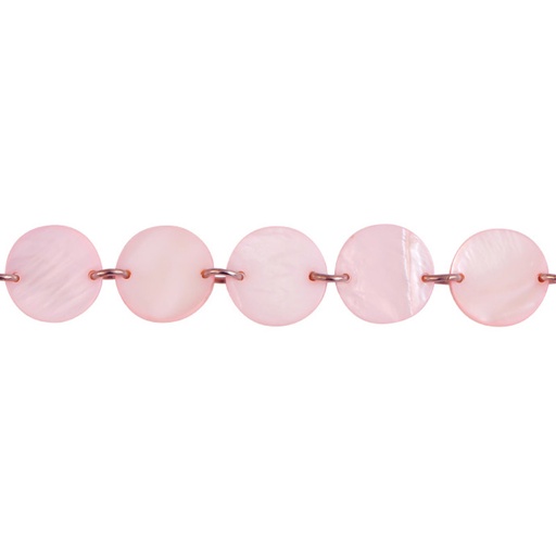 [07544] Sarta Madre perla RR 20x20mm S43 pink X 19 UND