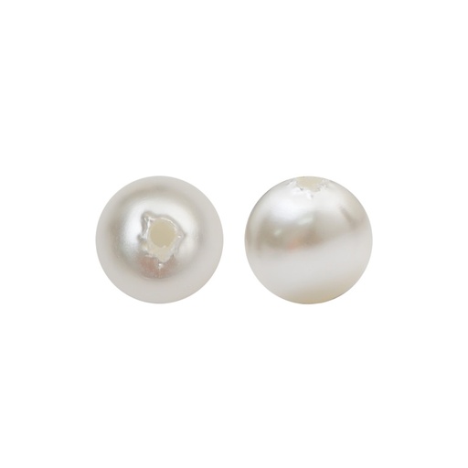 [09063] Perla sintetica redonda 1H 6mm cream A-03 x und