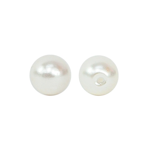 [09064] Perla sintetica redonda 1H 4mm cream A-03 x und