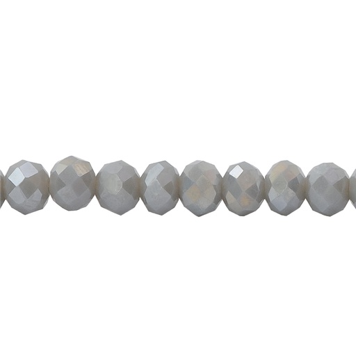 [12428] Murano rondela facetada 4mm gray mat 71-1AB x45und