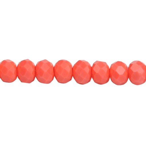 [17392] Murano rondela facetada 4mm living coral 79-1 x 145unds