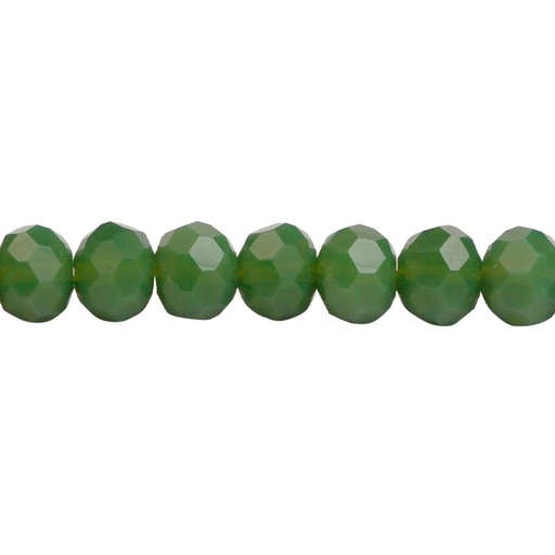 [23042] Murano rondela facetada 6mm olive mat 63-1 x 95und